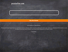Tablet Screenshot of passionline.com